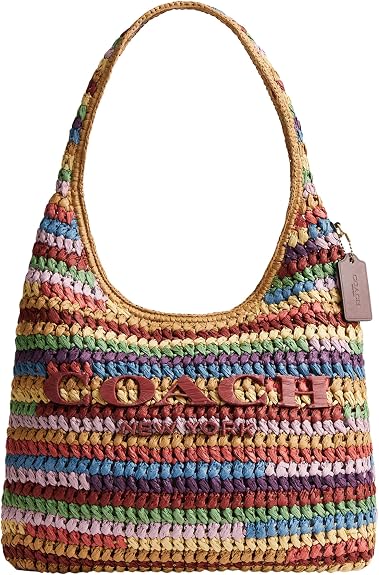 COACH Brooklyn Shoulder Bag 34 in Straw