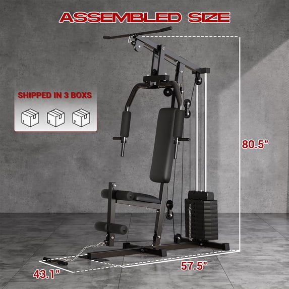 TROPOW Gym Machine System, Multifunctional Weight Machine, Full Body Workout Station Exercise Equipment