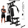 GARVEE Multifunctional Home Gym System,Home Gym Station with 100LBS Weight Stack,Exercise Equipment for Full Body Traning with Pulley System